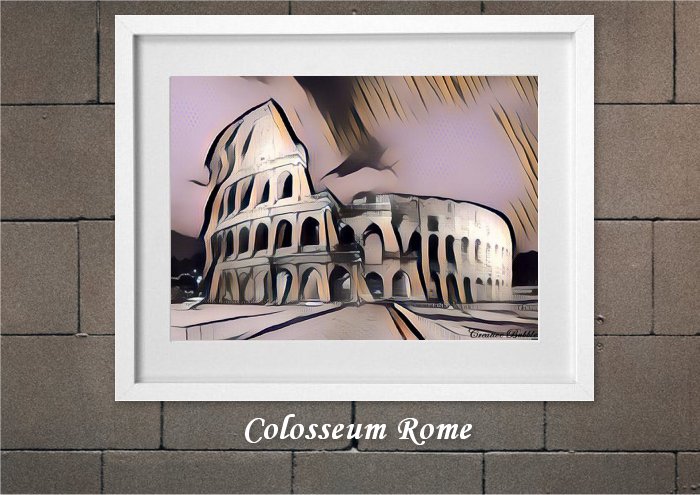 Colosseum Rome From Creative Bubble Art